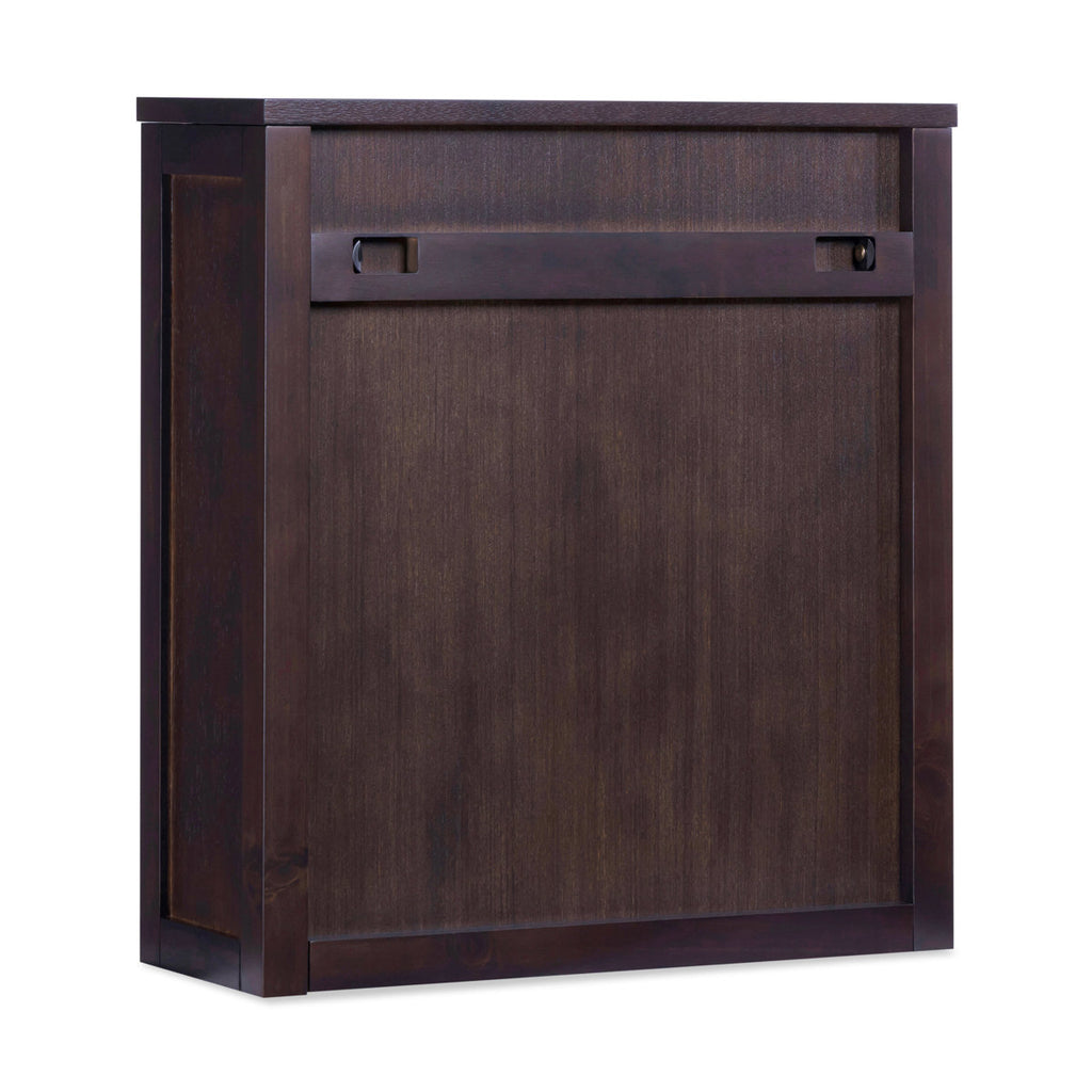 Ameer Modern Boho Over-the-Toilet Storage Wall Cabinet with 2 Rattan Inlay Doors, Adjustable Shelves & Solid Wood