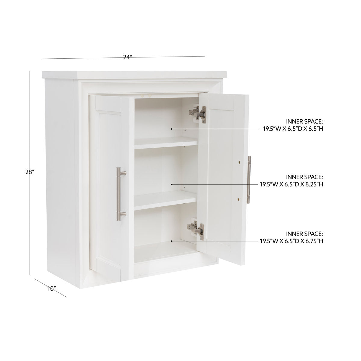 Anaheim 24 White Wall Cabinet