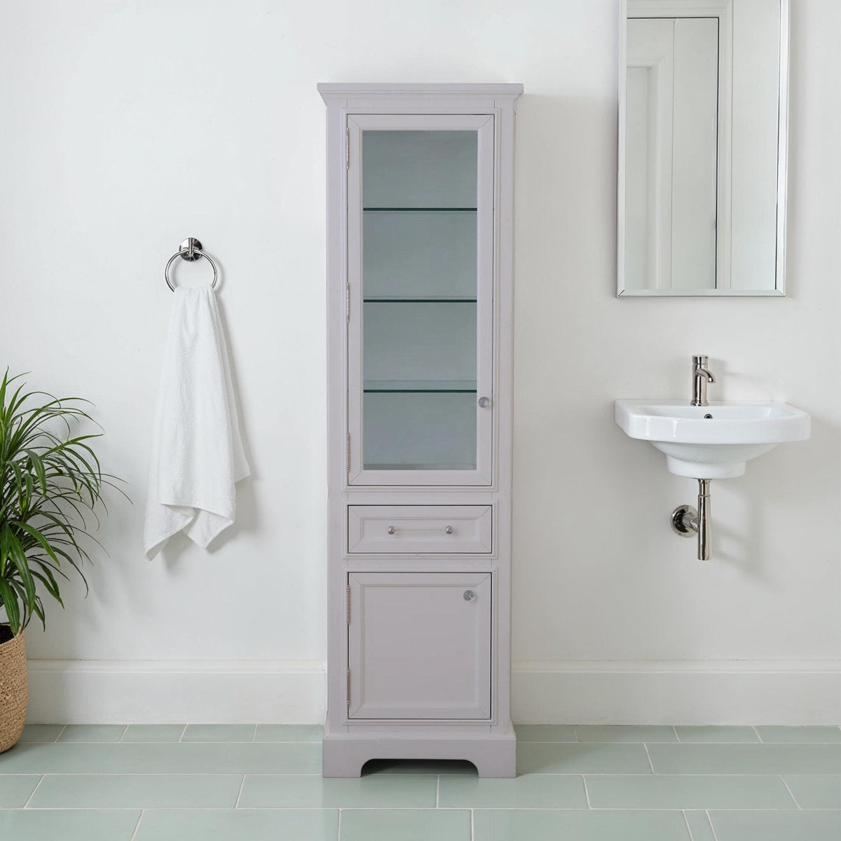 Anchita Freestanding Linen Cabinet