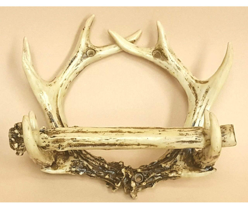 Antler Tan Western Cabin Lodge Style Resin Tissue Holder LD6001