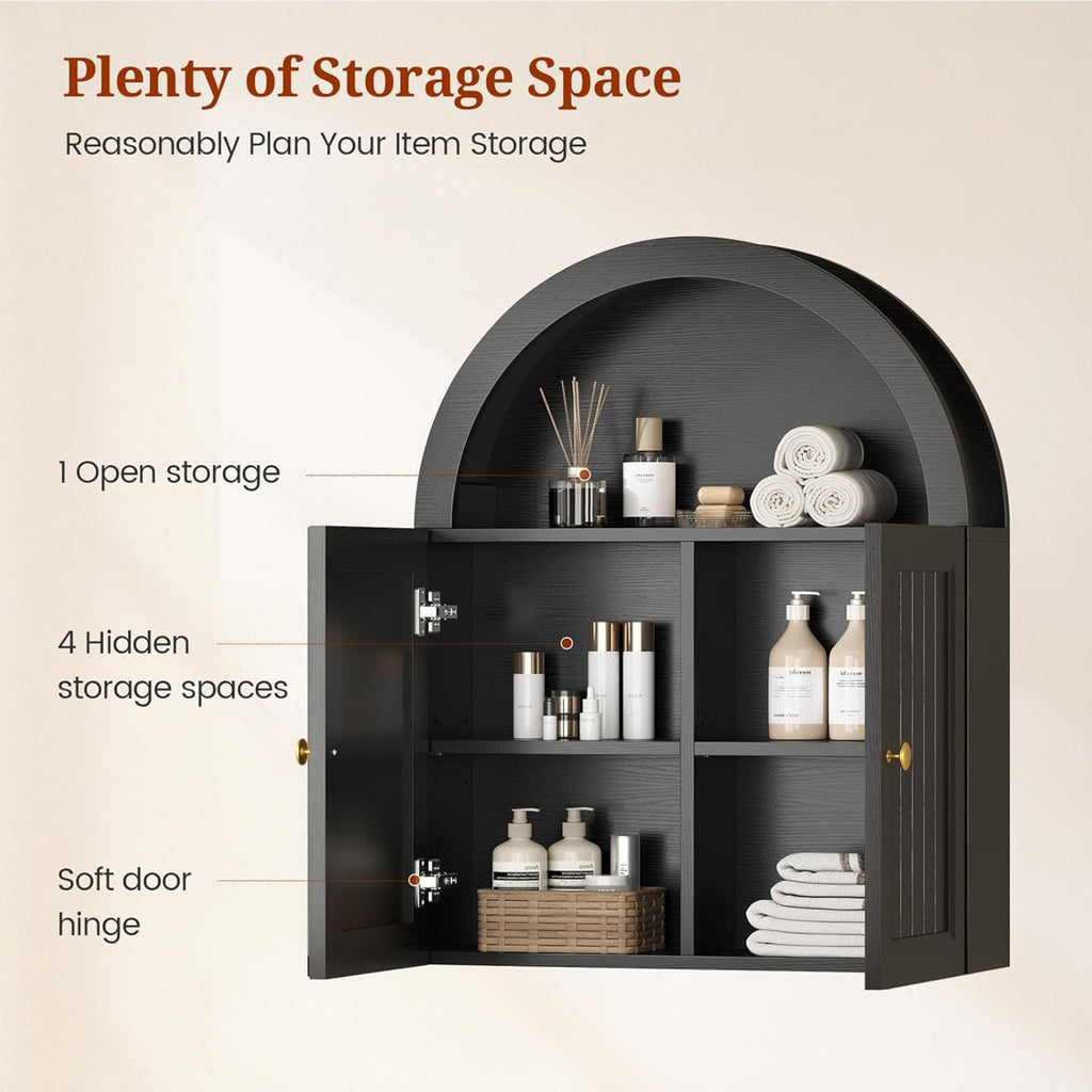 Arched Bathroom Wall Cabinet