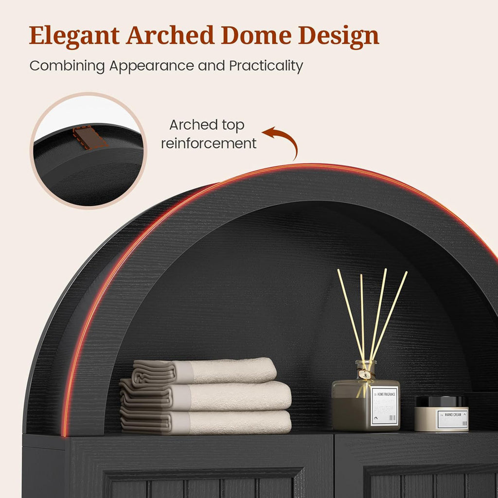 Arched Bathroom Wall Cabinet