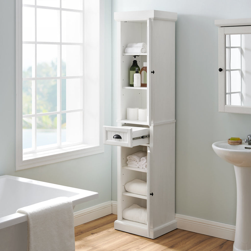 Arjae Freestanding Linen Cabinet