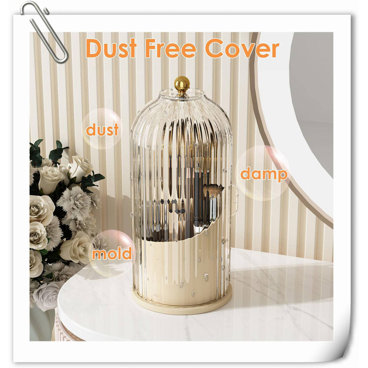 Aveyah Plastic Makeup Organizer