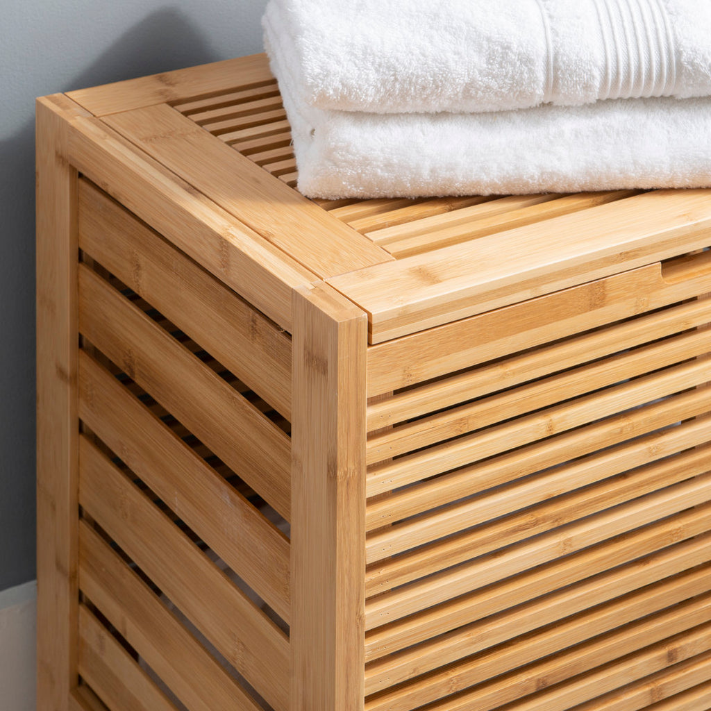 Ayden Solid Bamboo Wood Hamper