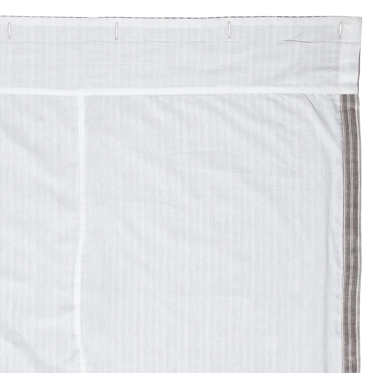 Bahari Cotton Striped Shower Curtain