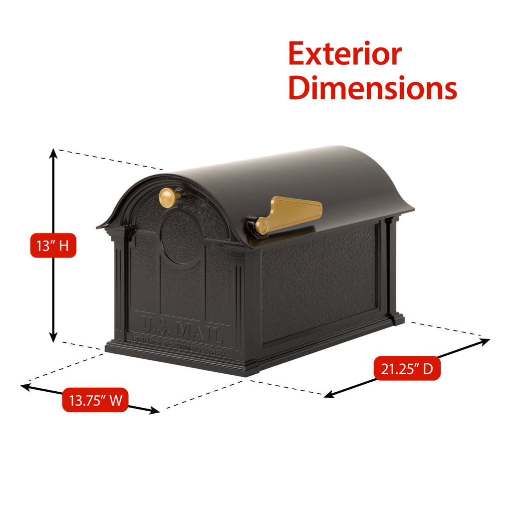 Balmoral Post Mounted Mailbox