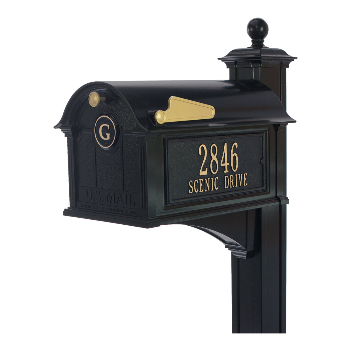 Balmoral Post Mounted Mailbox