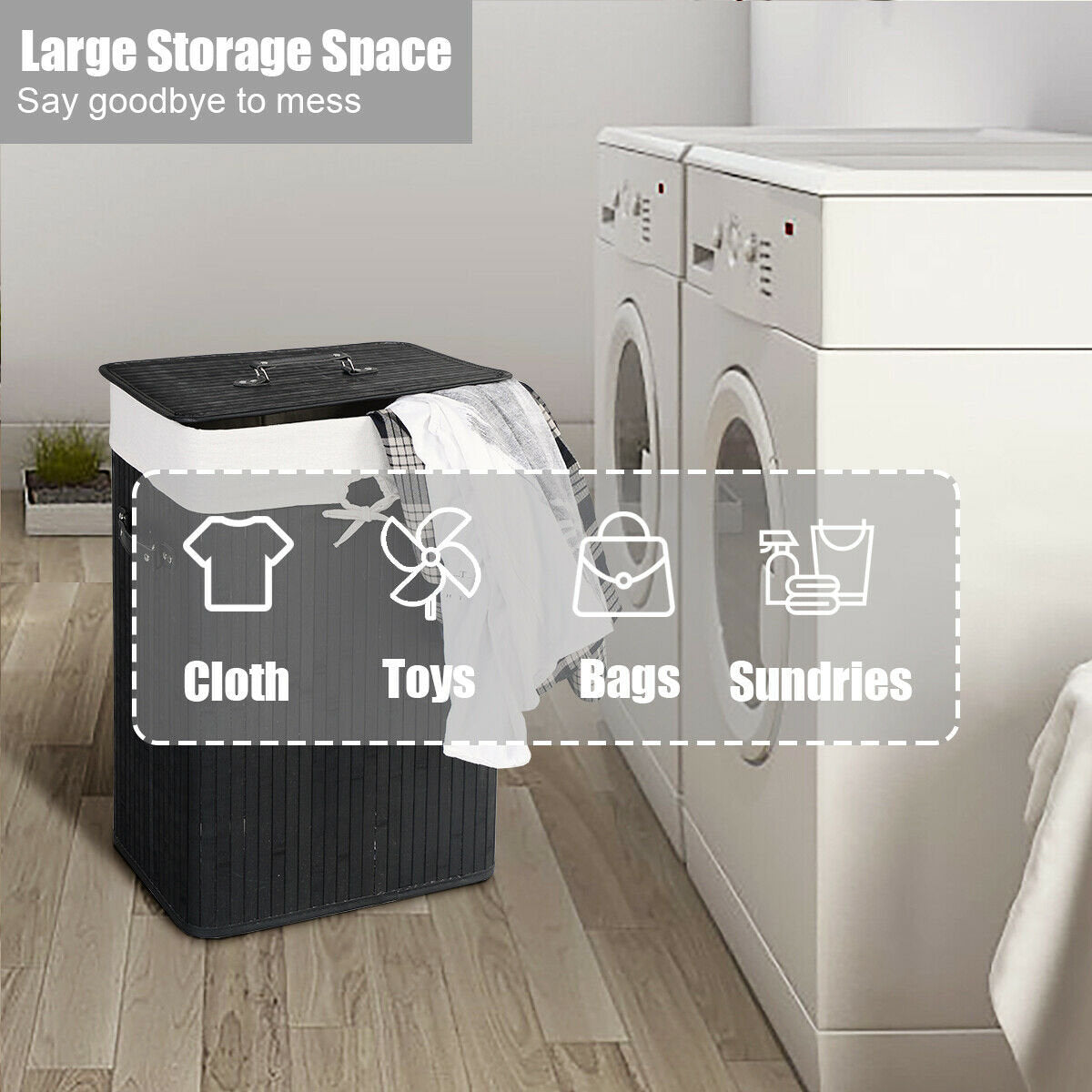 Bamboo Laundry Hamper