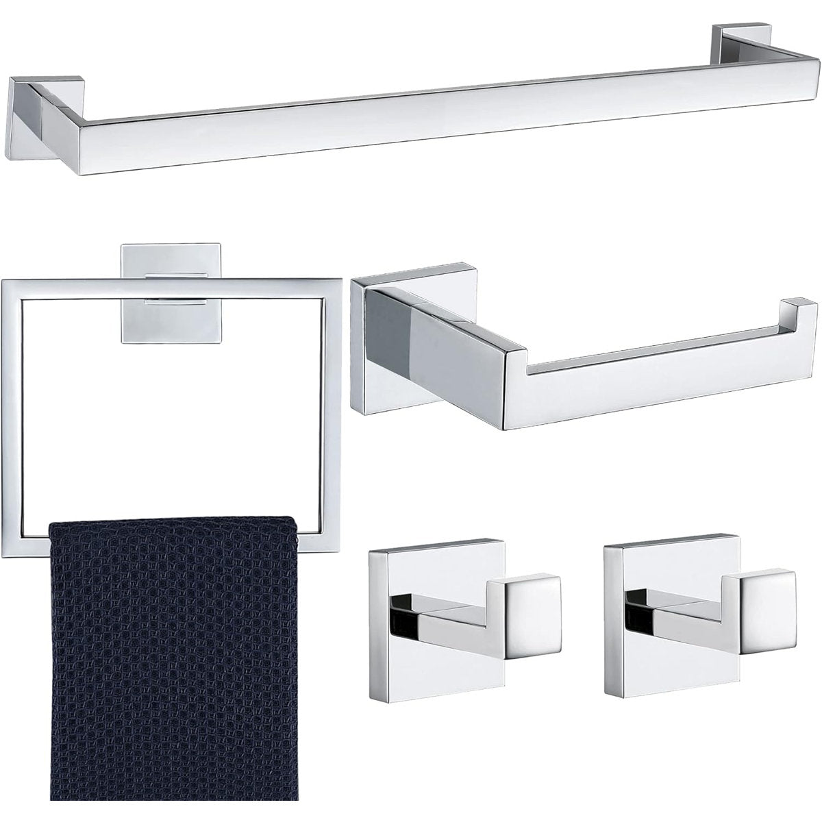 Bathroom Hardware Set T-0707-Nickel