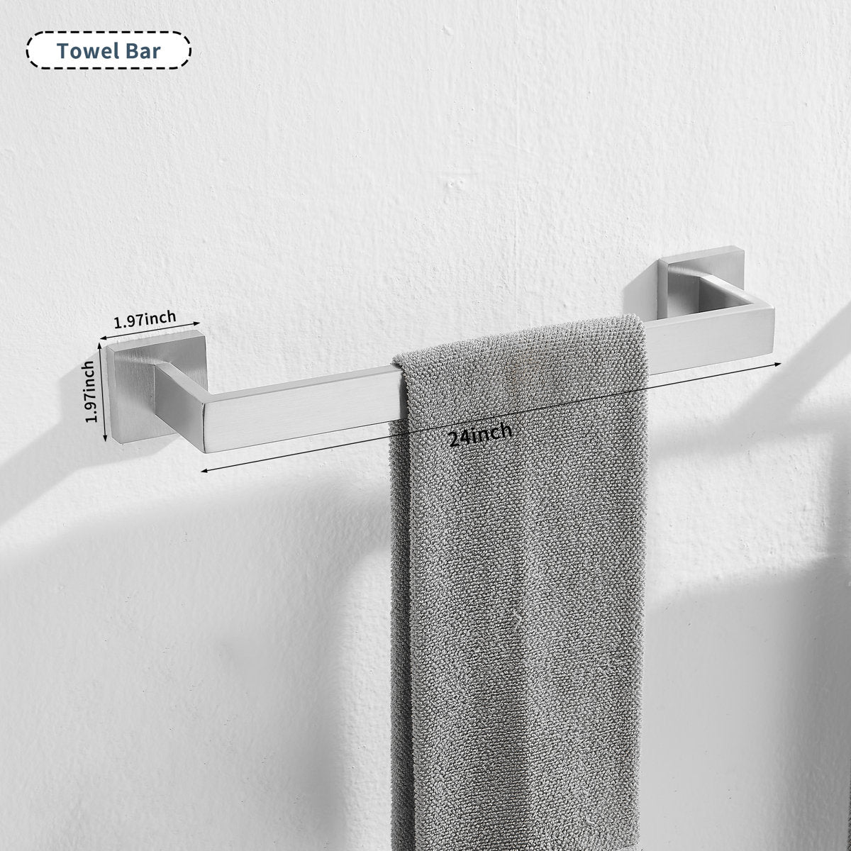 Bathroom Hardware Set T-0707-Nickel