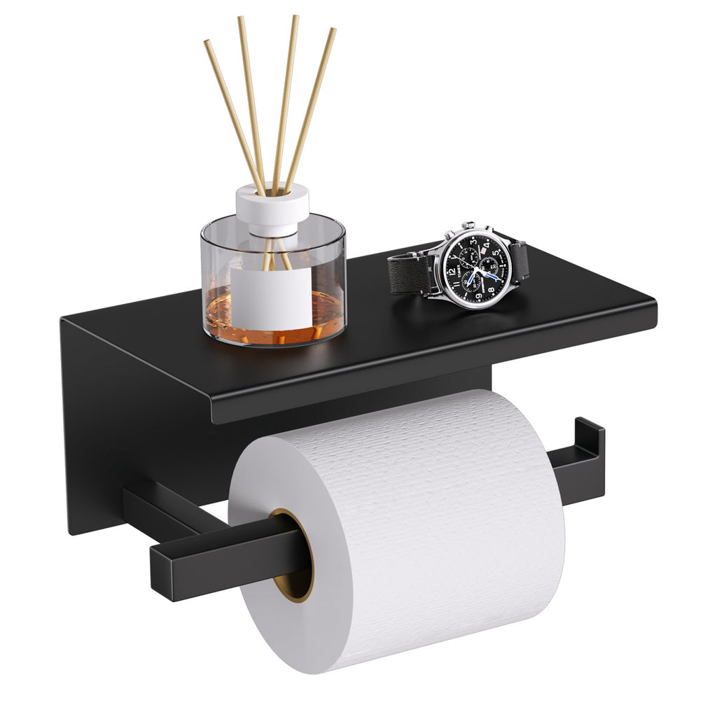 Bathroom Toilet Paper Holder Wall Mount Q4TPA-BK