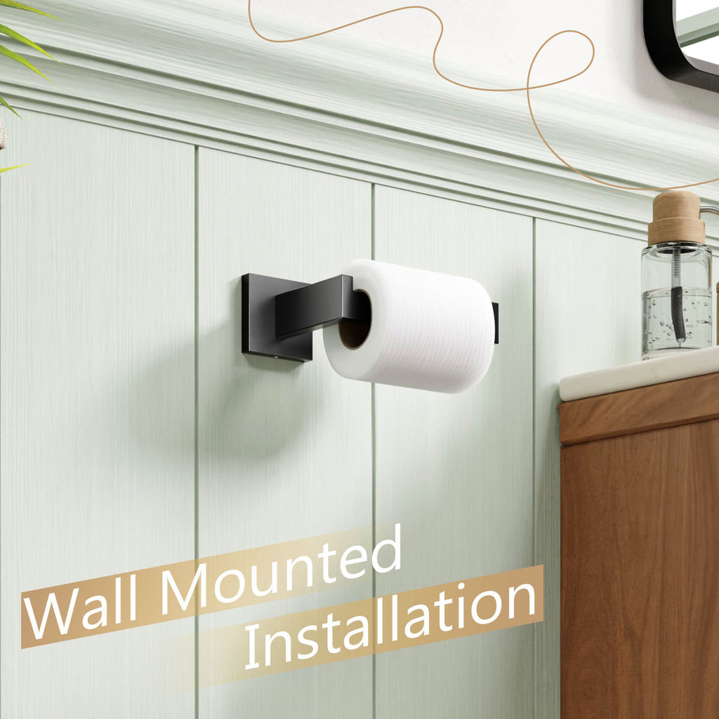 Bathroom Toilet Paper Holder Wall Mount B2003BK
