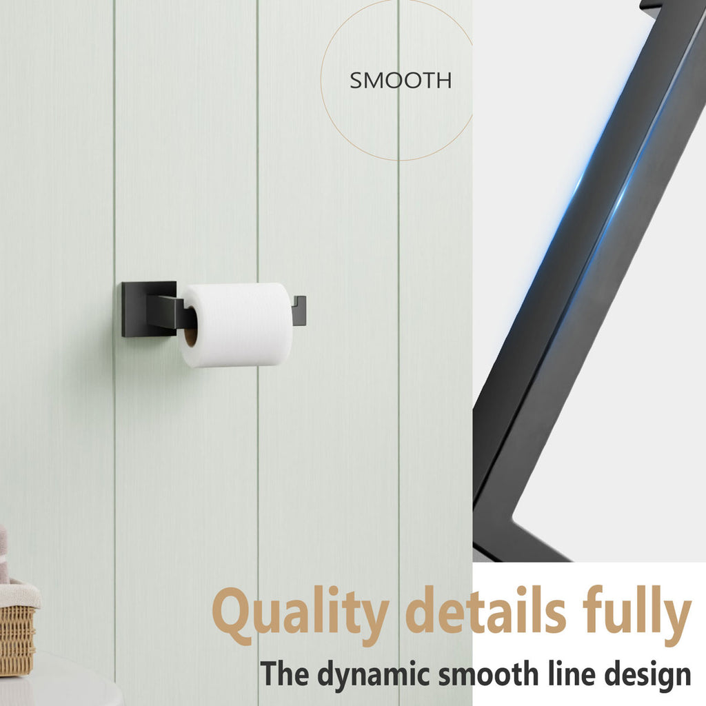 Bathroom Toilet Paper Holder Wall Mount B2003BK