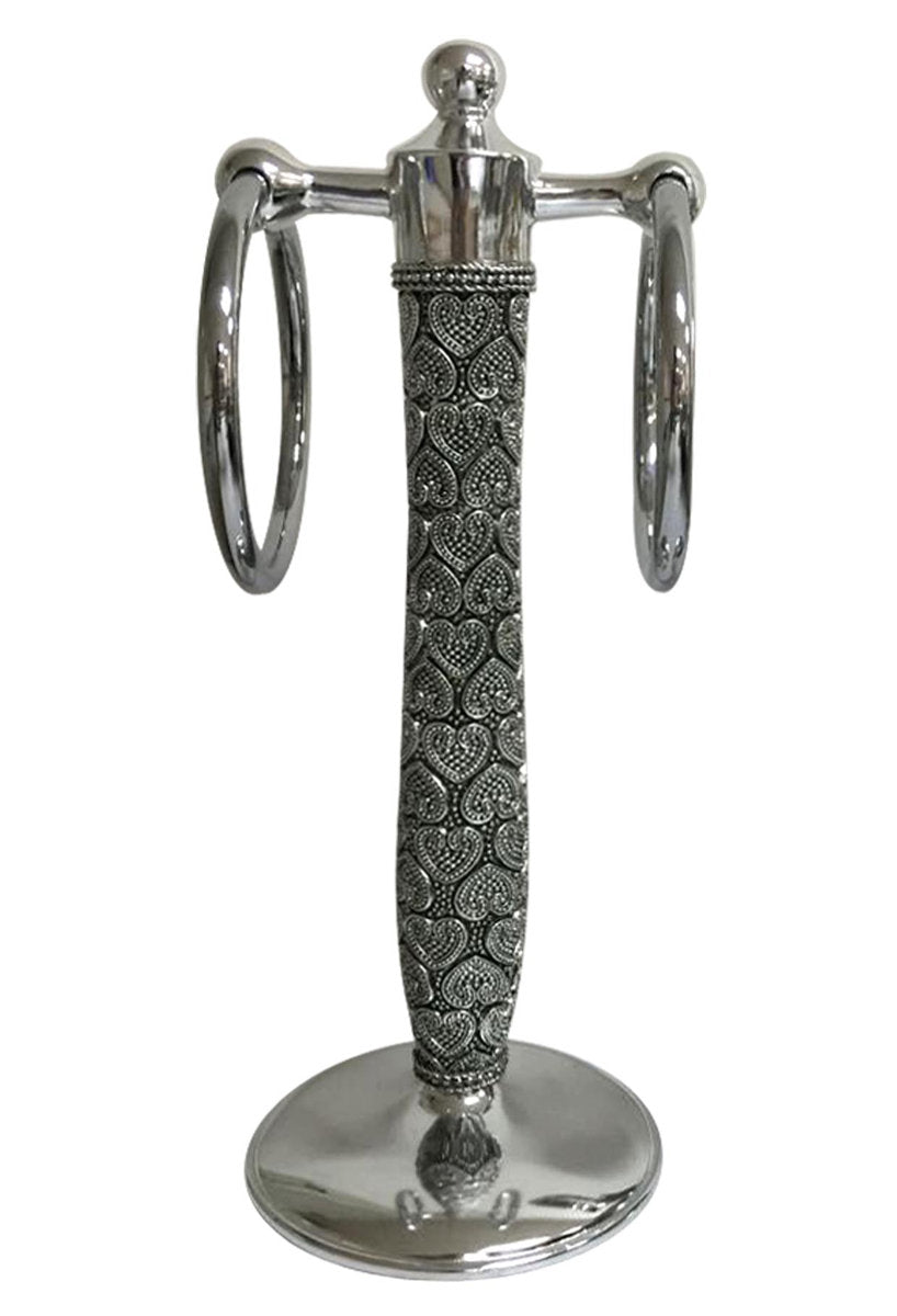 Beaded Heart Towel Ring BHT18H