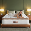 Bedstory 7-Layer Hybrid Mattress with Pocketed Coils & Dual-Zone Support - Cooling Gel Memory Foam,  CertiPUR-US/OEKO-TEX/C,No Fiberglass
