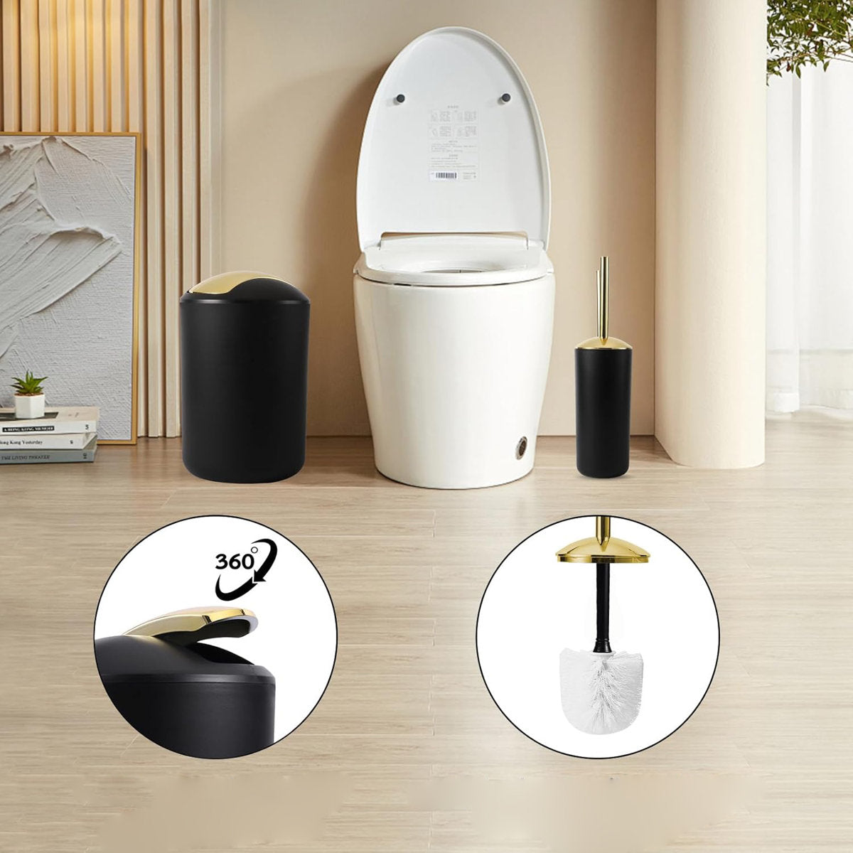 Black Bathroom Set