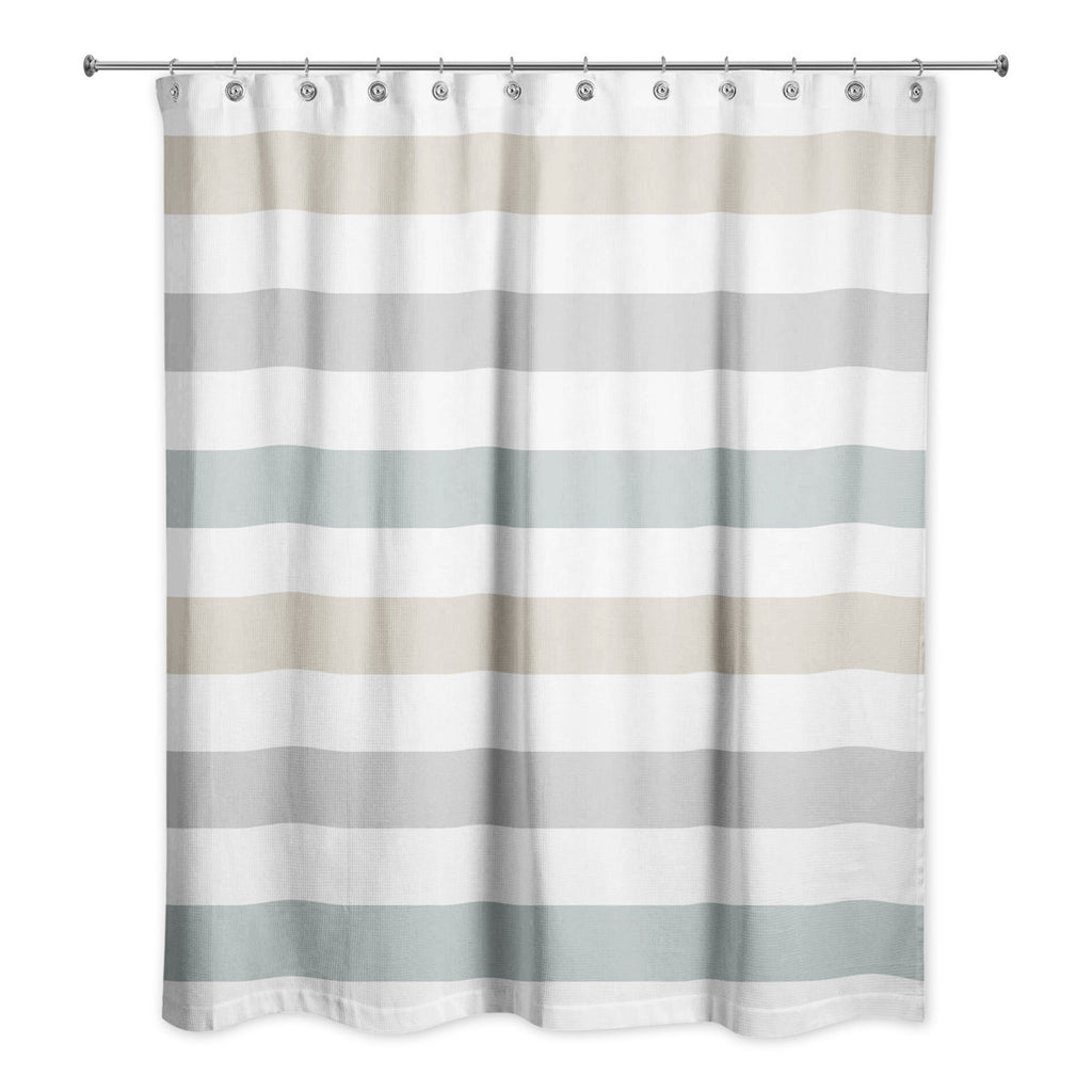 Boucher Striped Single Shower Curtain