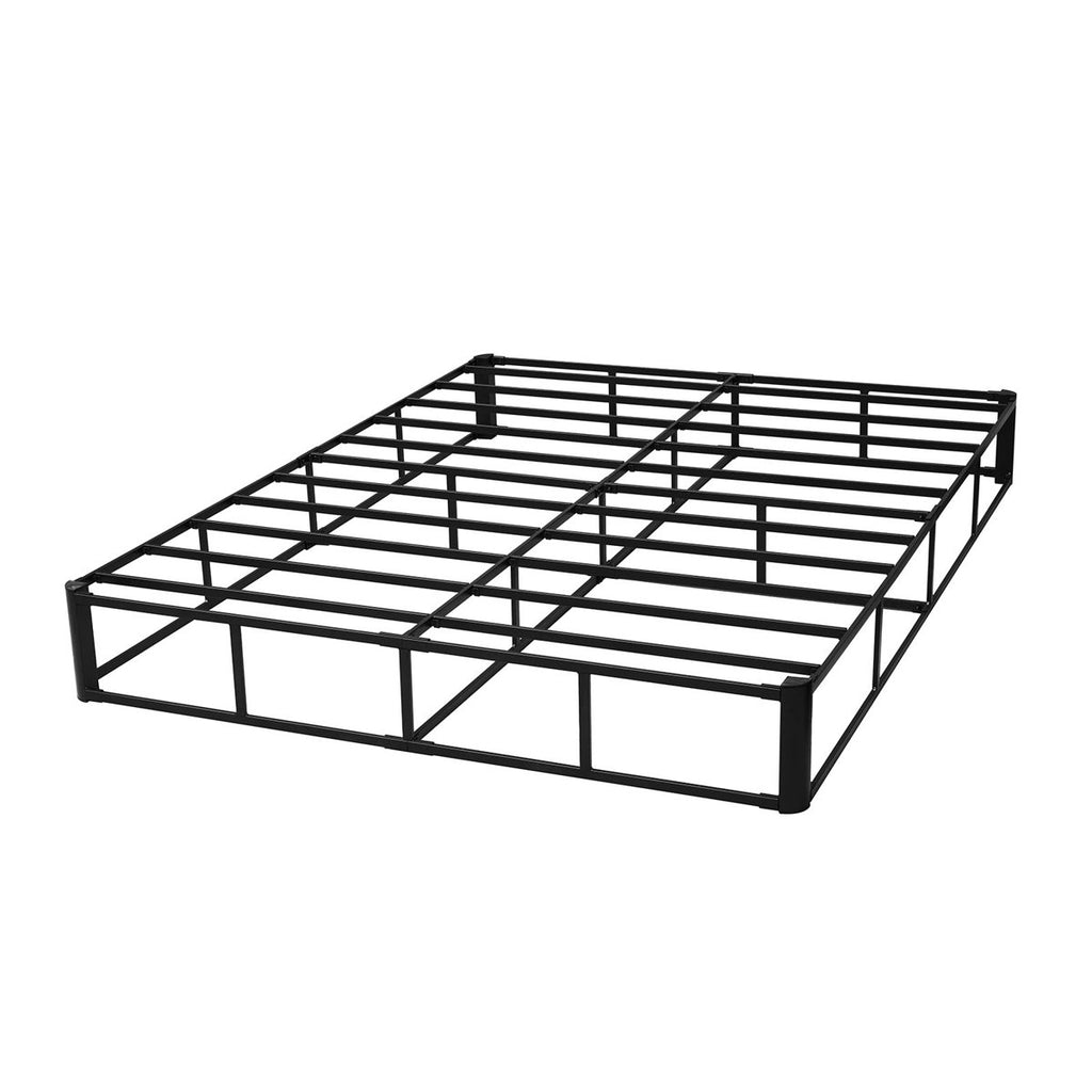 Box Spring, Queen Size Bed Frame with Washable Fabric Cloth, Heavy Duty Metal Frame for Queen Bed, 9.1 in Mattress Foundation, 3500 lbs Max Weight Capacity, Easy Assembly, 79.1 x 59.6 x 9.1 in