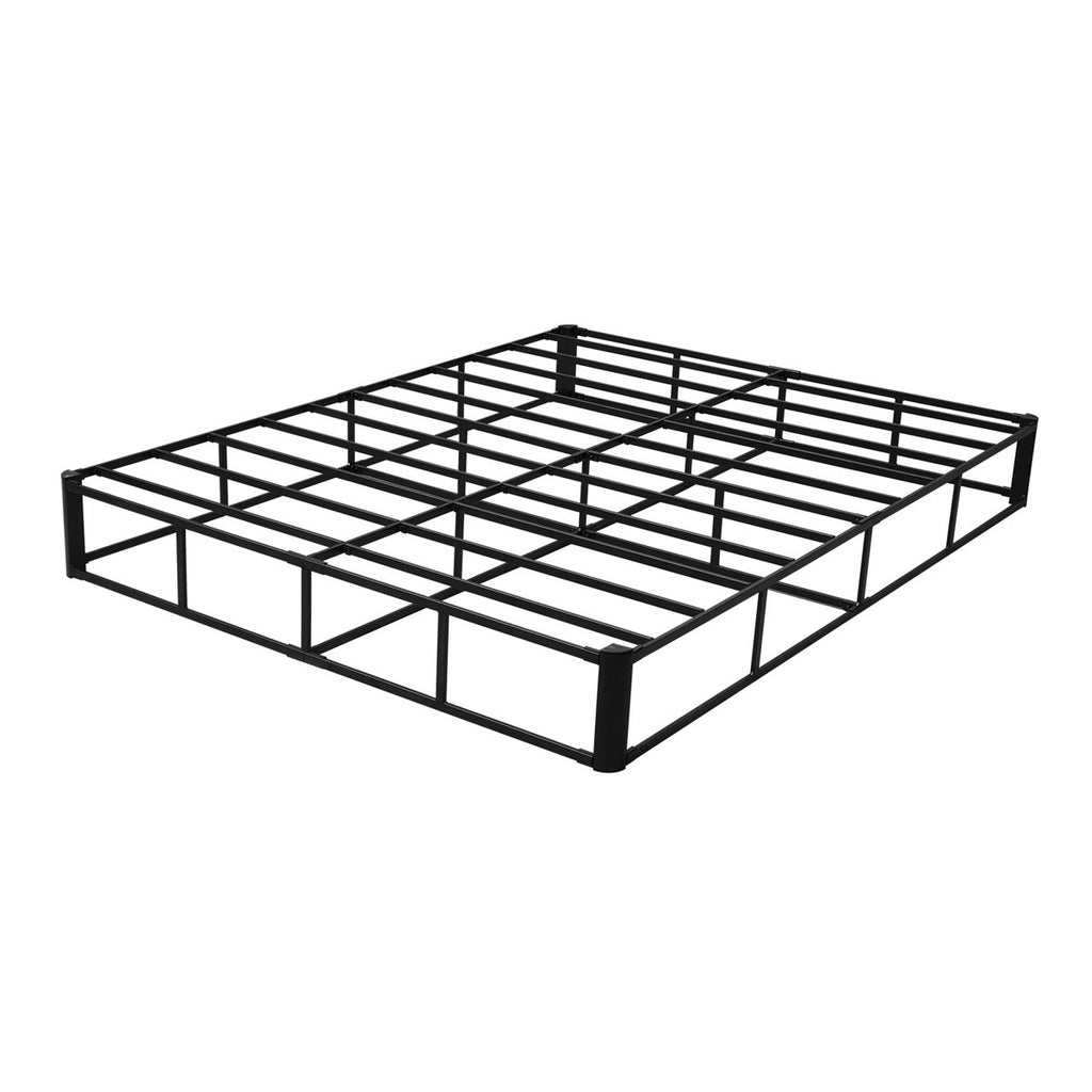 Box Spring, Queen Size Bed Frame with Washable Fabric Cloth, Heavy Duty Metal Frame for Queen Bed, 9.1 in Mattress Foundation, 3500 lbs Max Weight Capacity, Easy Assembly, 79.1 x 59.6 x 9.1 in