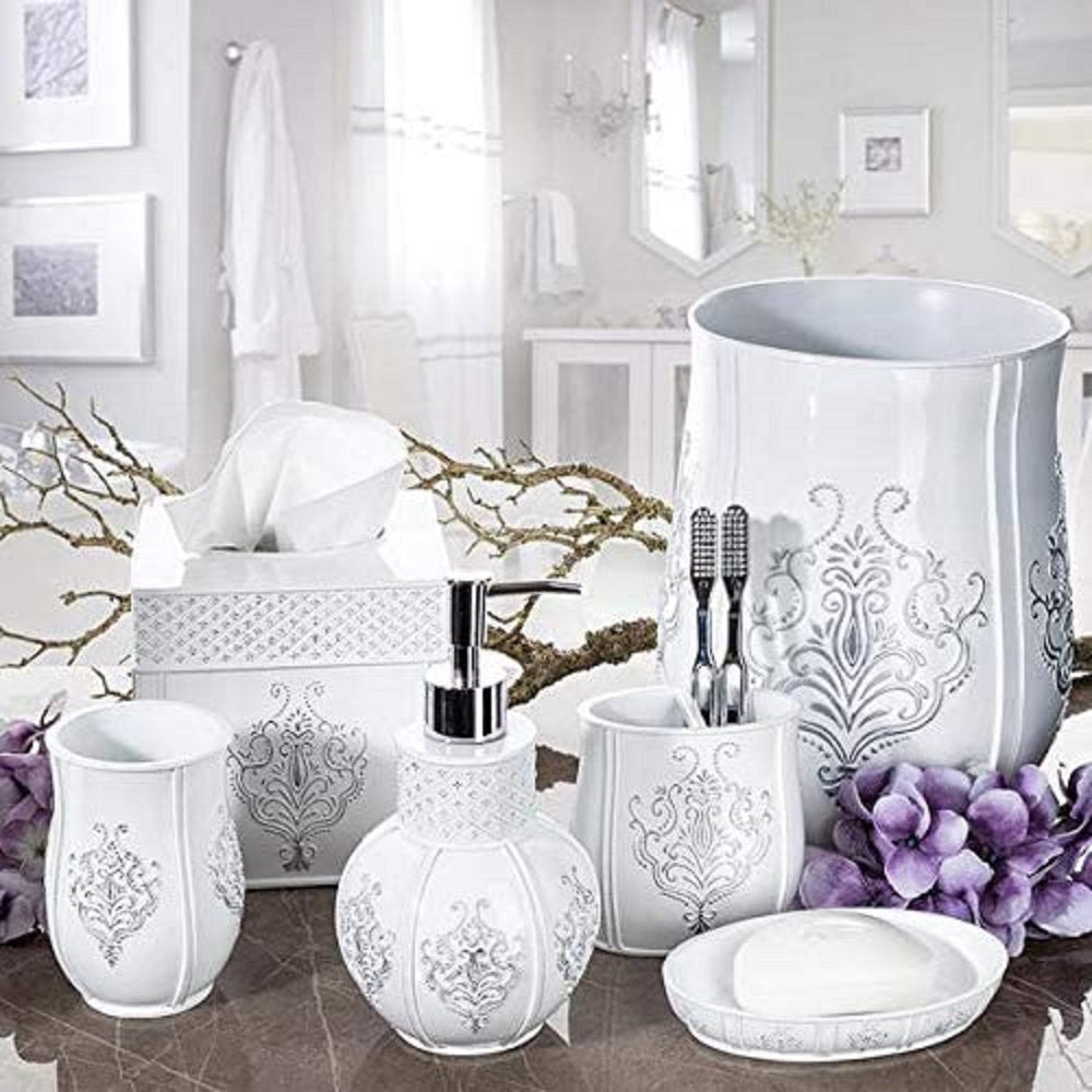 Brushed Nickel Bathroom Accessory Set