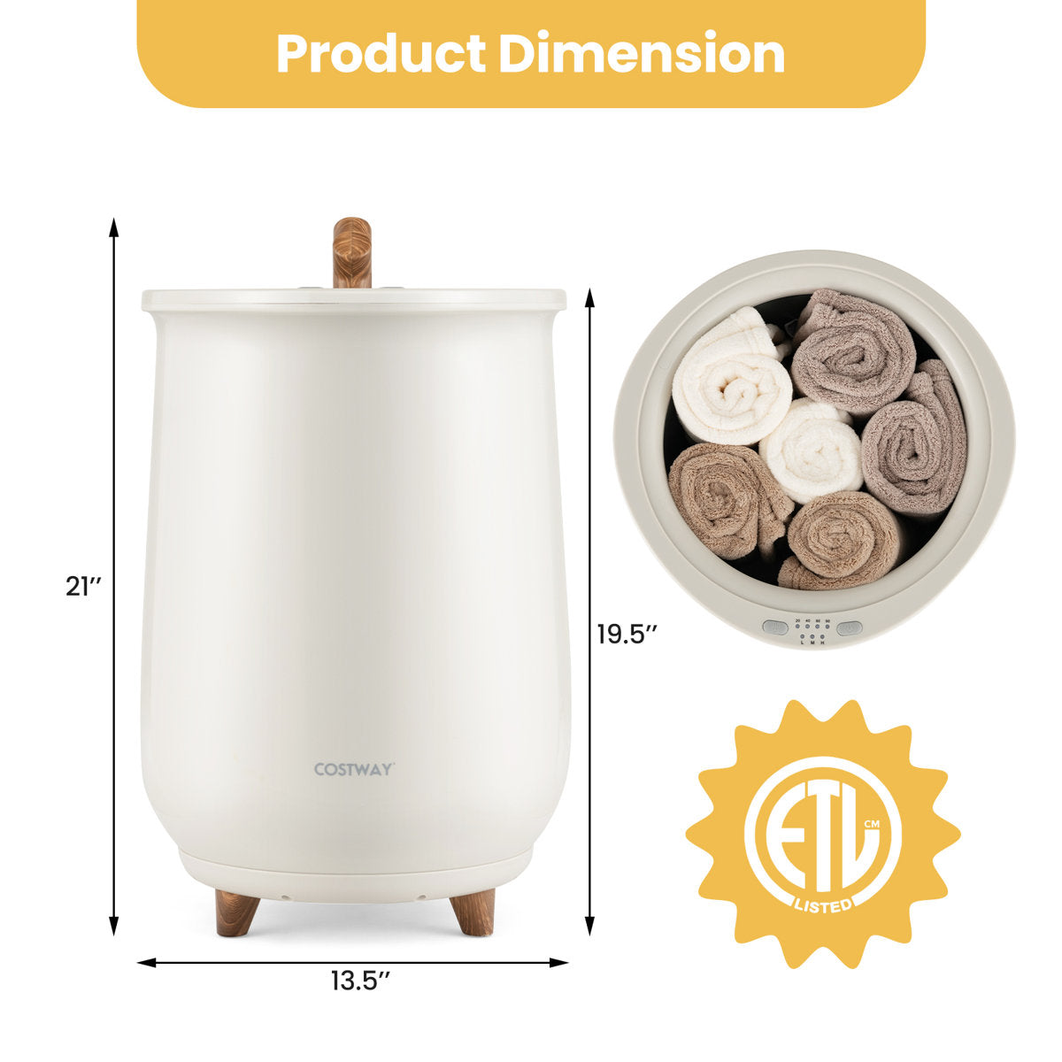 Bucket Towel Warmer ES10285US-GR