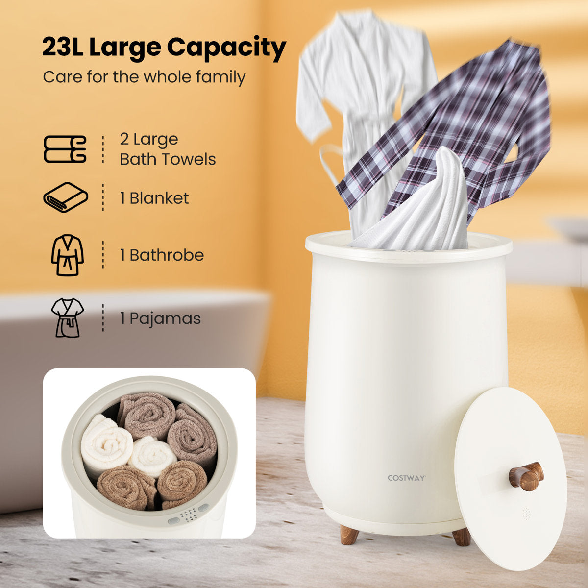 Bucket Towel Warmer ES10285US-GR