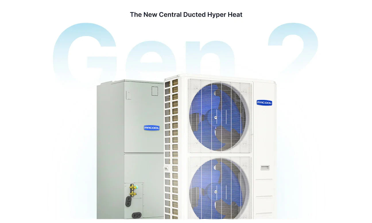 MRCOOL Hyper Heat 5 Ton 60,000 BTU 16 SEER2 Central Ducted Heat Pump Split System - 2nd Gen