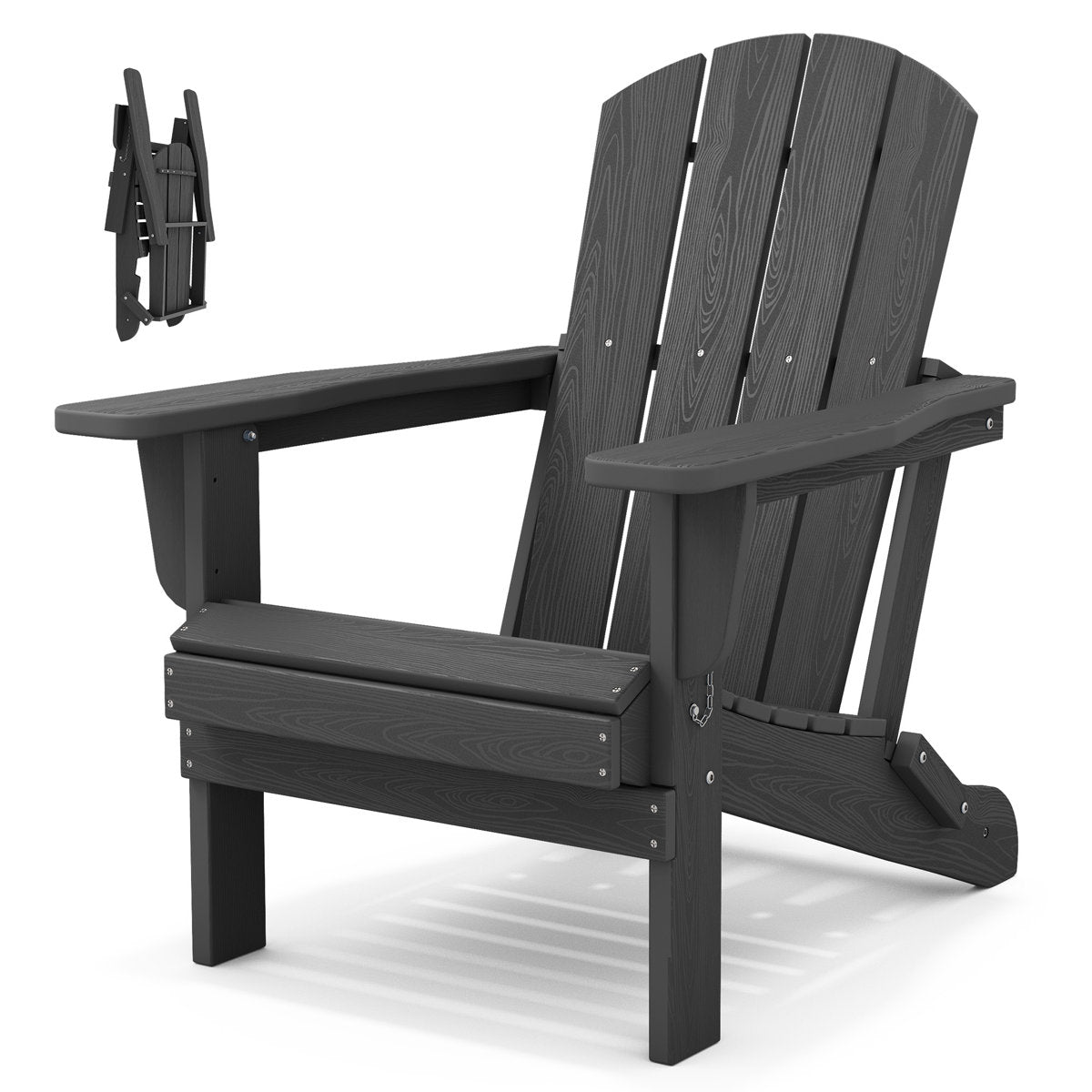 Clitheroe Foldable HDPE Adirondack Chair