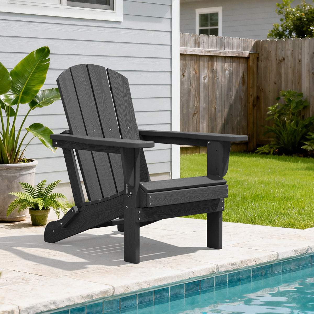 Clitheroe Foldable HDPE Adirondack Chair