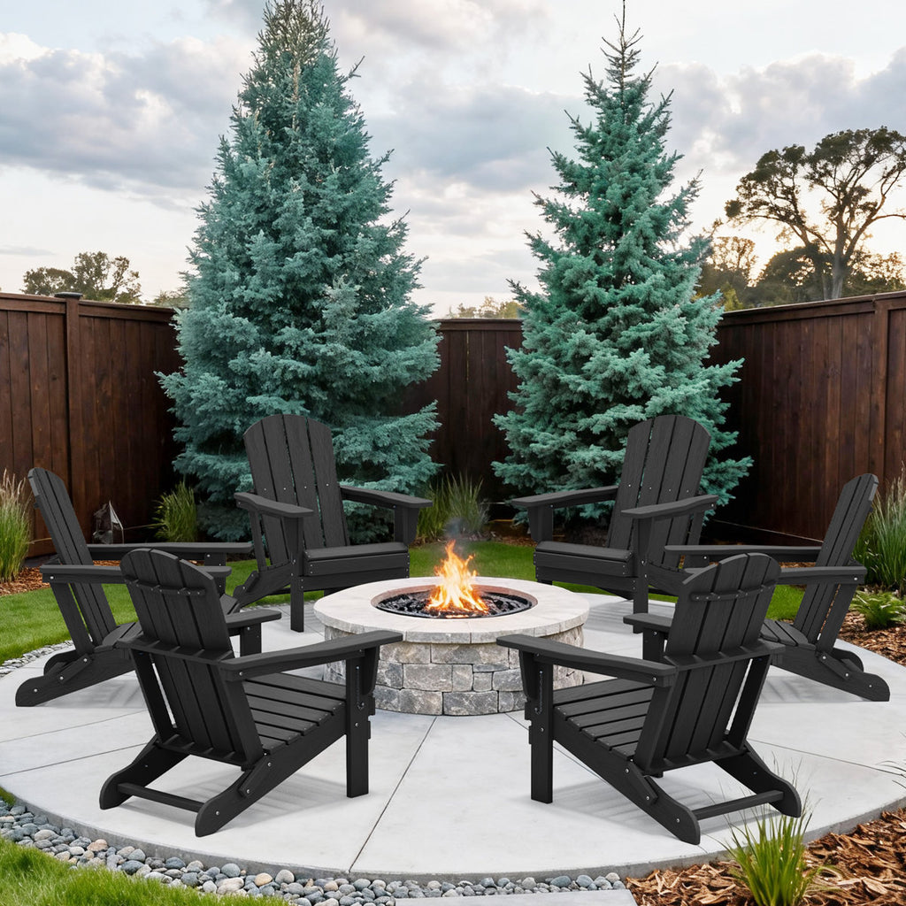 Clitheroe Foldable HDPE Adirondack Chair