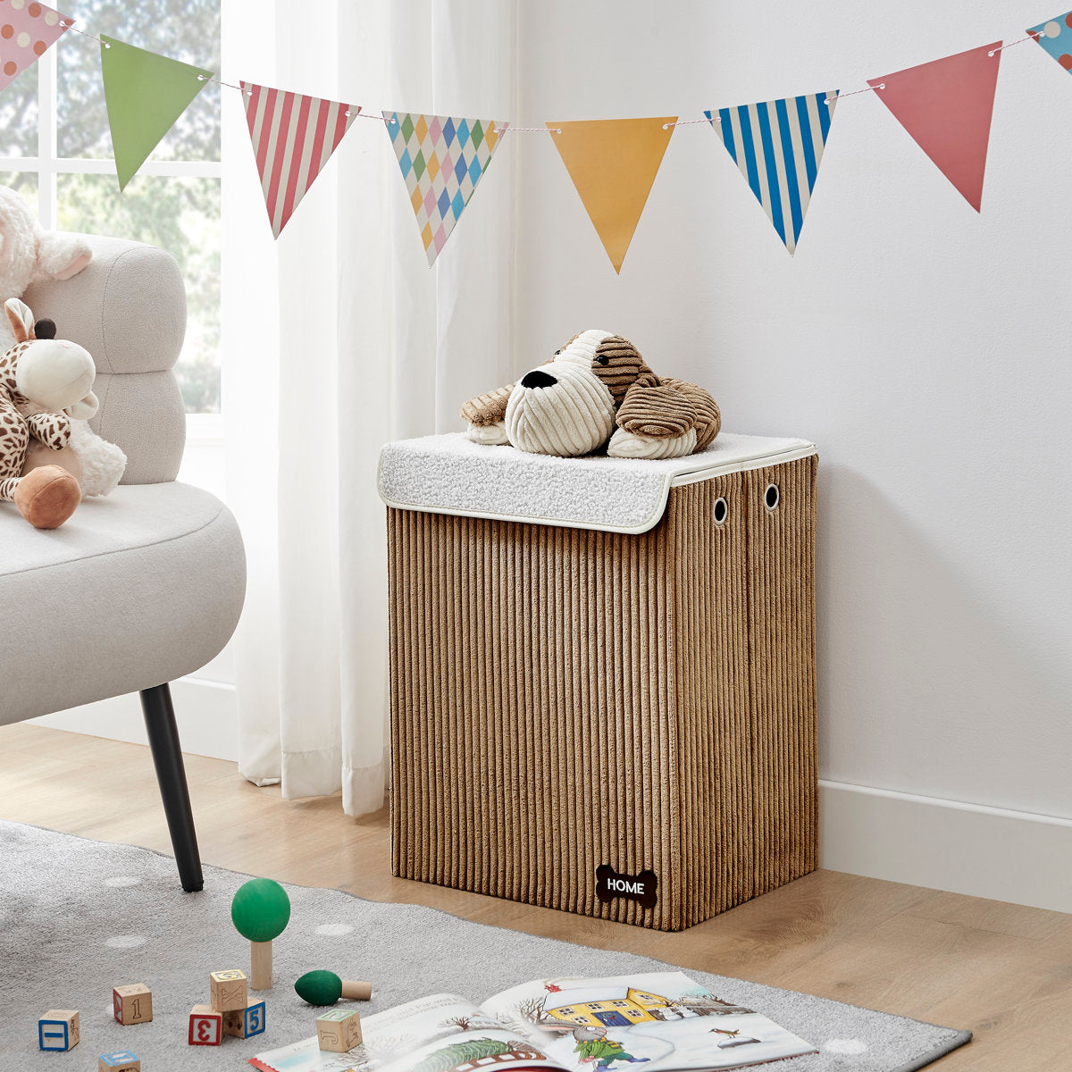 Collapsible Laundry Hamper with Lid