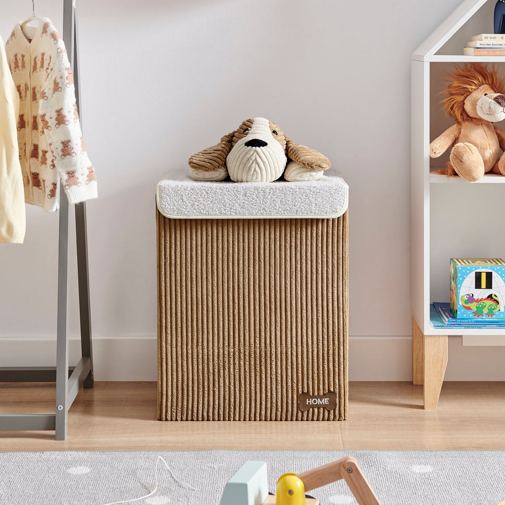 Collapsible Laundry Hamper with Lid