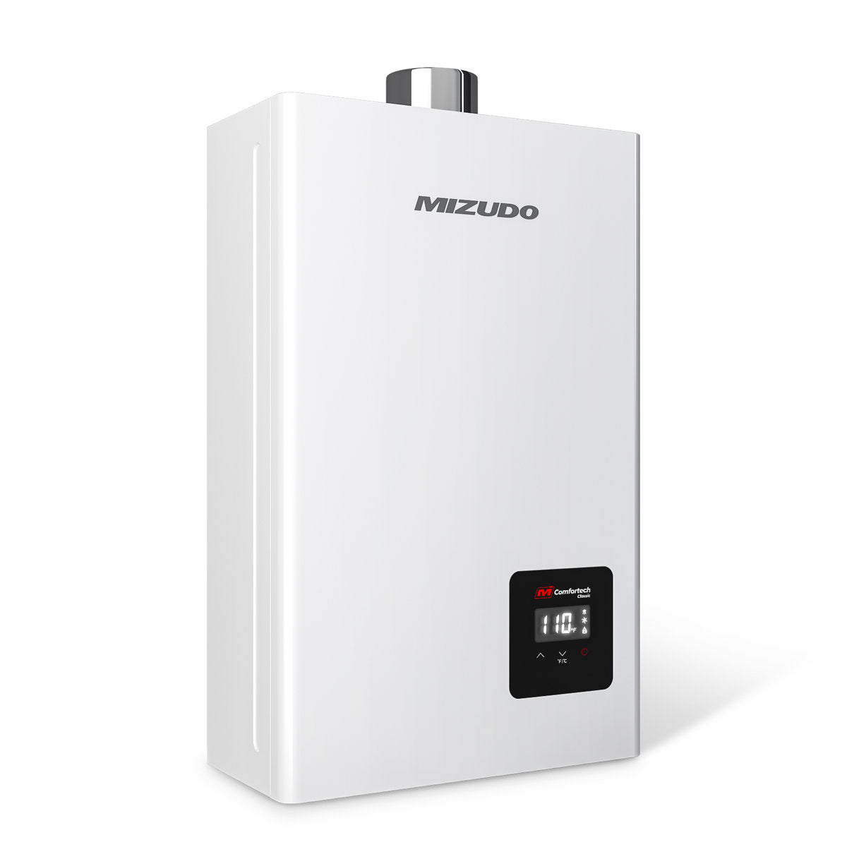 Comfortech Classic Natural Gas Tankless Water Heater 80,000 Btu, Up To 3.6 Gpm Instant Hot Water Heater Ng, Indoor Installation, Csa Certified, White FDG-CS80W-NG