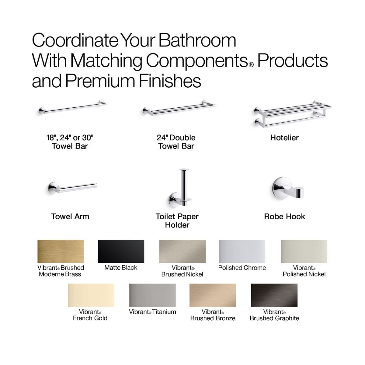 Components Covered Double Toilet Tissue Holder K-78384-BN