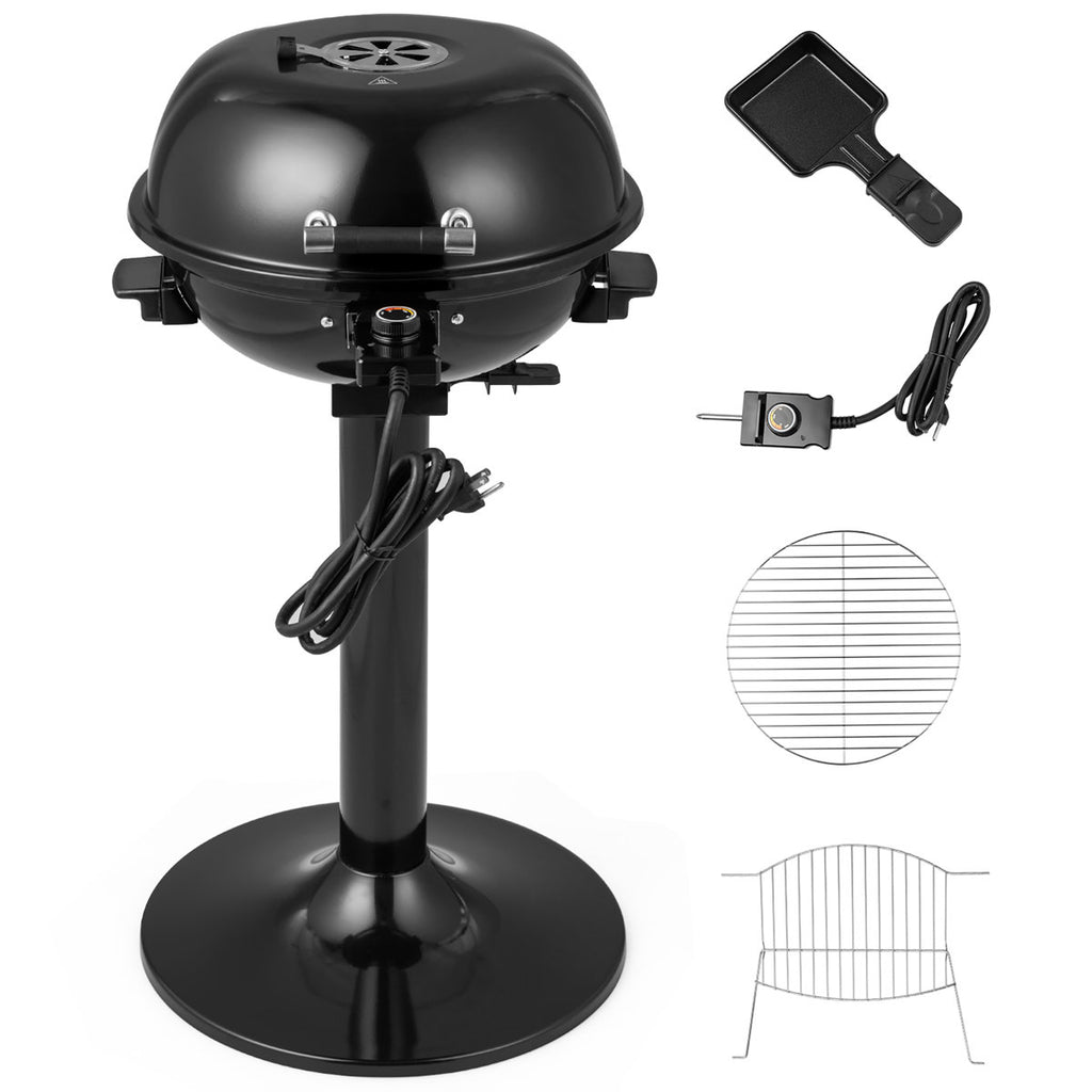Costway 20.5'' W x 17.5'' D Portable Indoor/Outdoor Use Single Burner Electric Grill