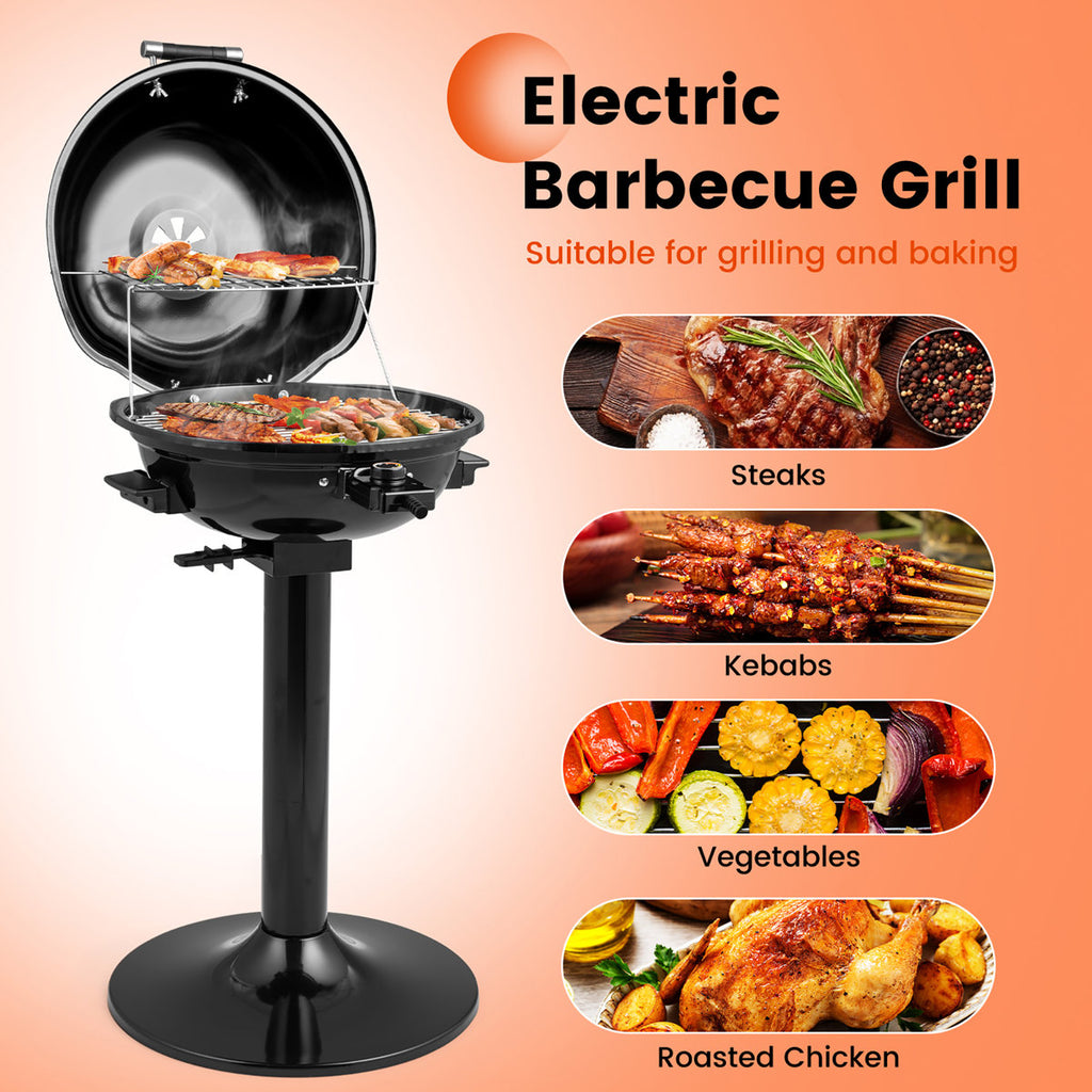 Costway 20.5'' W x 17.5'' D Portable Indoor/Outdoor Use Single Burner Electric Grill