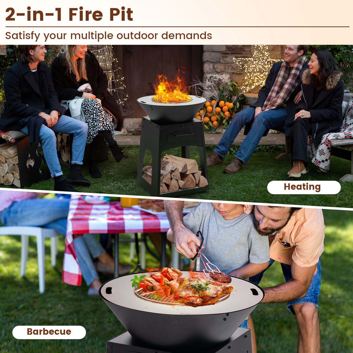 Costway 20 W Charcoal Grill