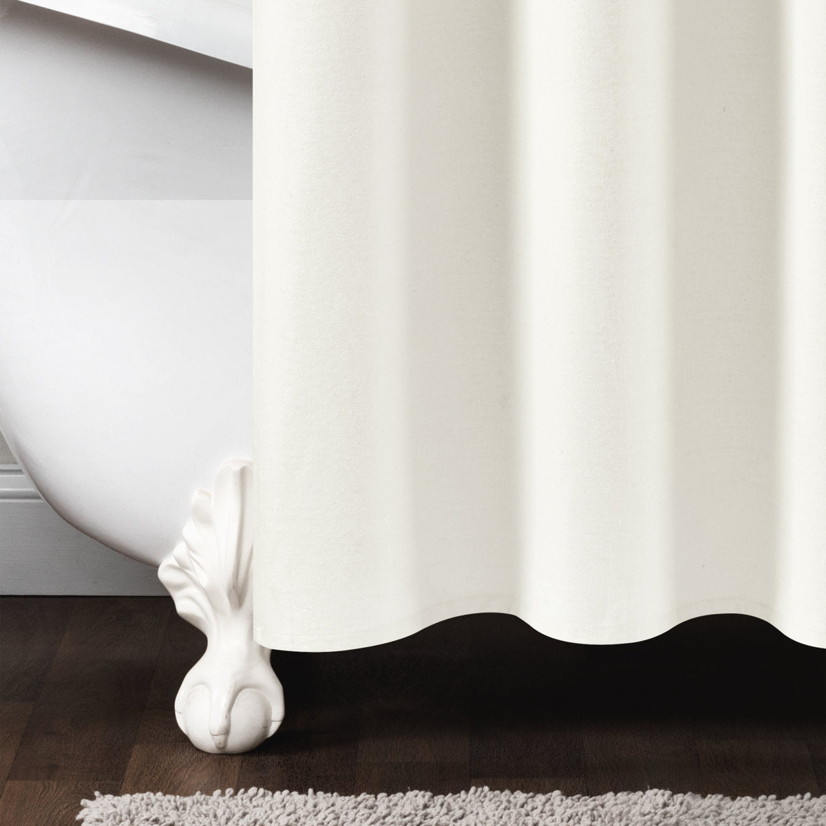 Cotton Striped Shower Curtain
