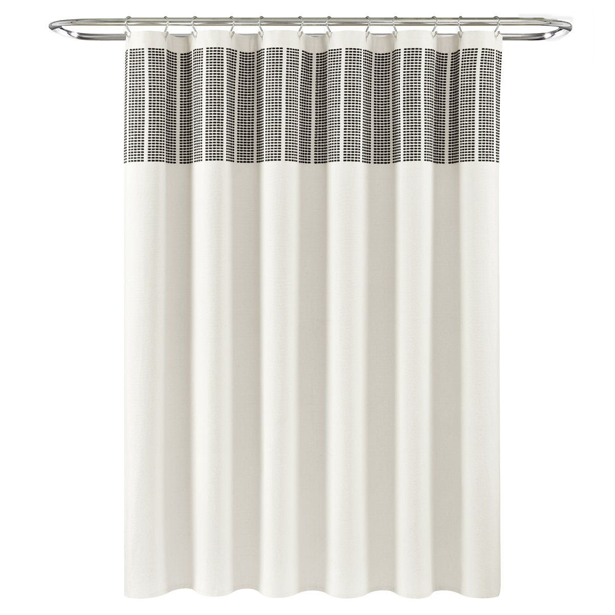 Cotton Striped Shower Curtain