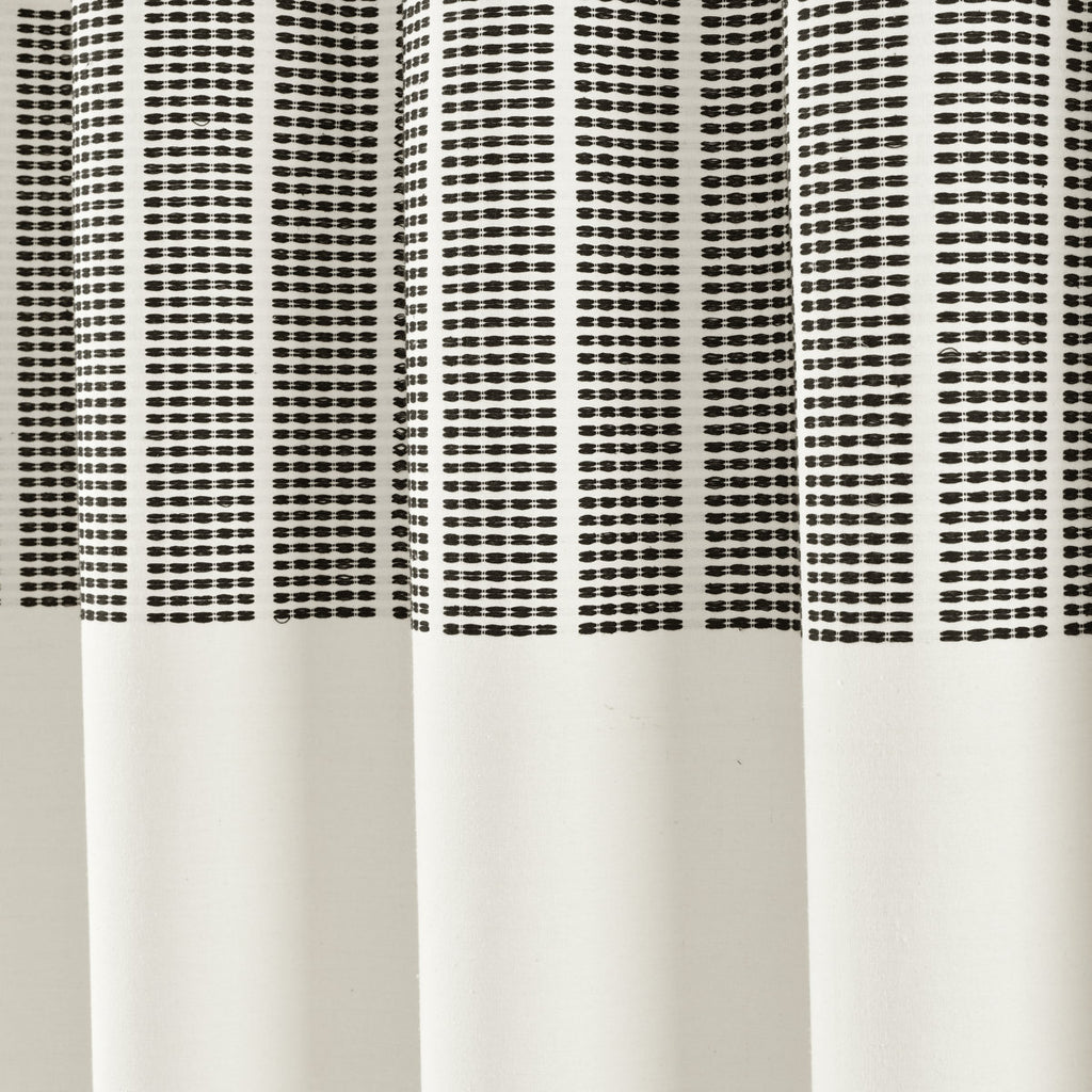 Cotton Striped Shower Curtain