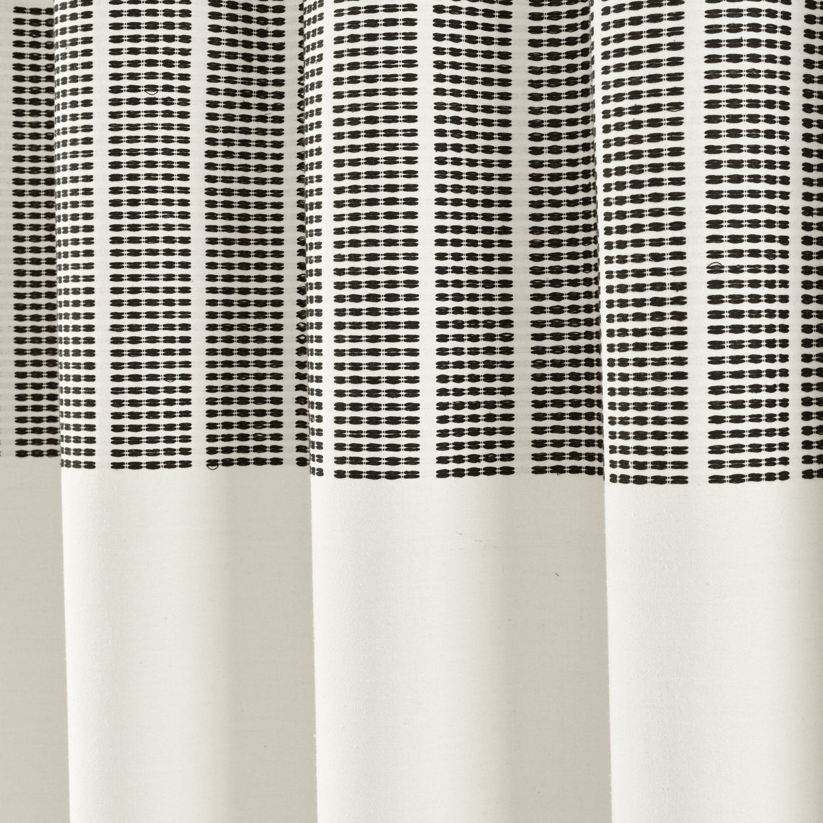 Cotton Striped Shower Curtain