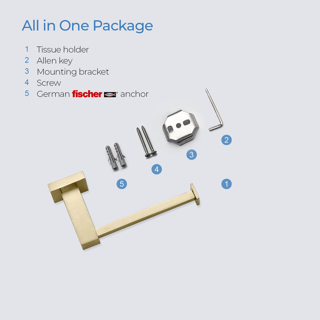 Cube Wall Mounted Toilet Paper Holder KBA1502BG
