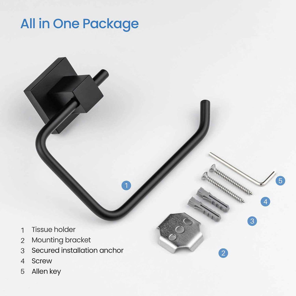 Cube Wall Mounted Toilet Paper Holder KBA1505MB