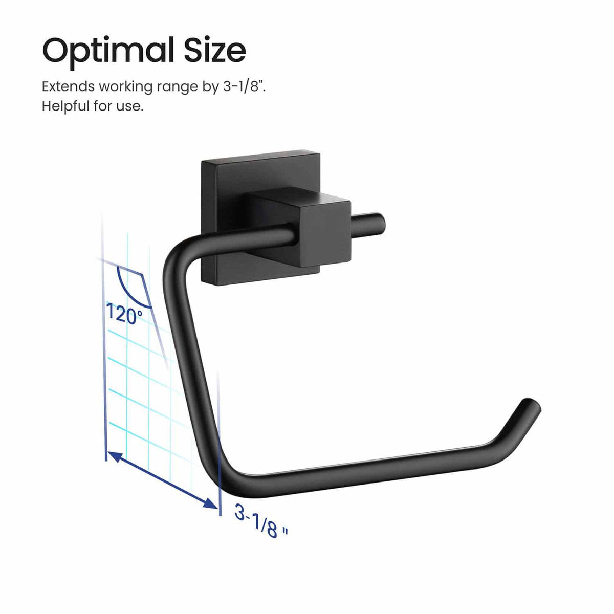 Cube Wall Mounted Toilet Paper Holder KBA1505MB