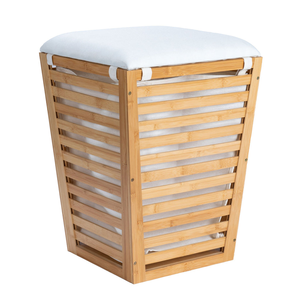 Darcy Bamboo Laundry Hamper