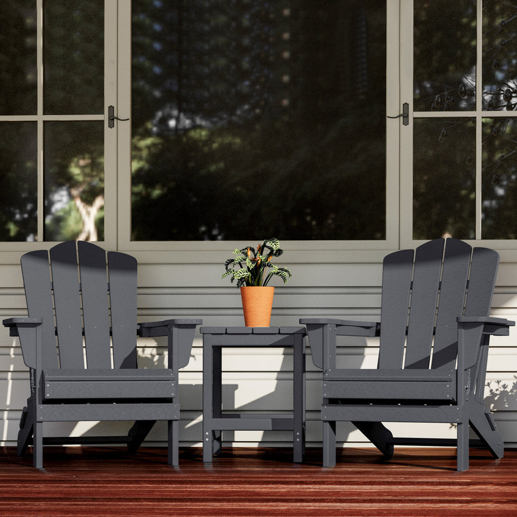 Delman Foldable Outdoor Adirondack Chair