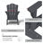 Delman Foldable Outdoor Adirondack Chair