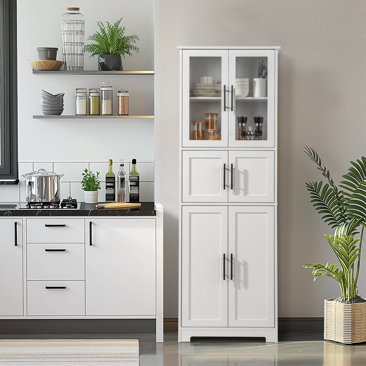 Deno Freestanding Linen Cabinet