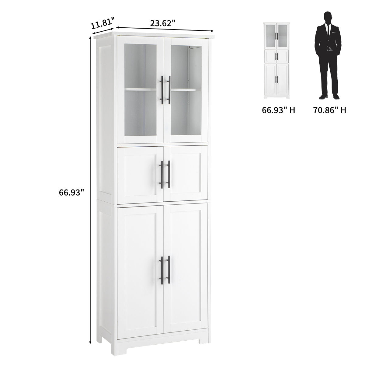 Deno Freestanding Linen Cabinet